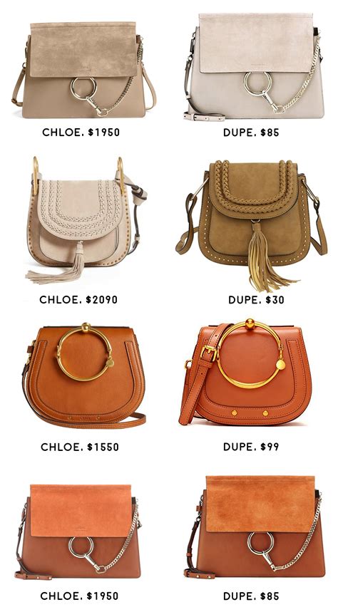 chloe look alike handbags|chloe inspired handbag dupe.